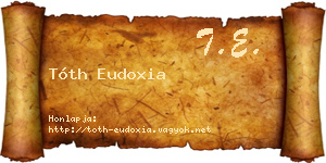 Tóth Eudoxia névjegykártya